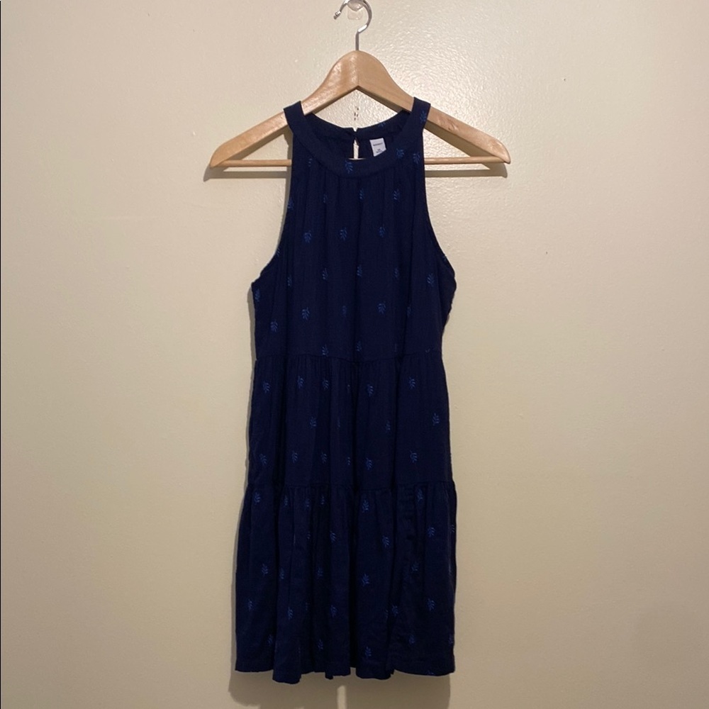 Old Navy Votton Blue Sleeveless Embroidered Dress. Size Xs - Picture 4 of 10
